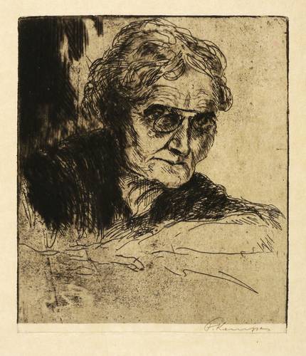 Kempe, Fritz -  -  - Bildnis einer alten Frau