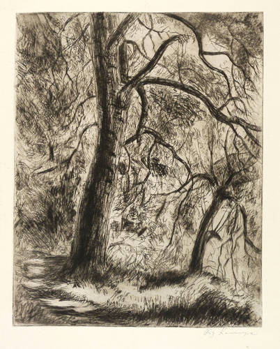 Kempe, Fritz -  -  - Weg unter Bäumen