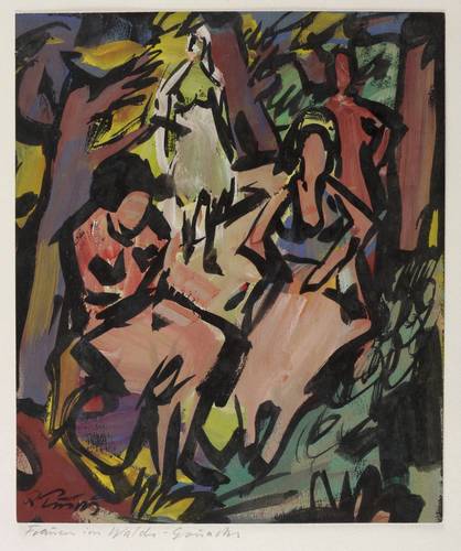 Pusch, Richard -  -  - Frauen im Walde
