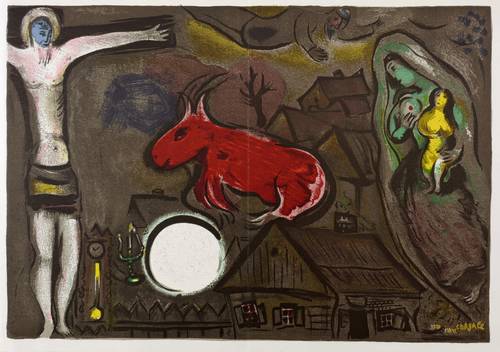 Chagall, Marc -  -  - Imagination reine du monde (Crucifixion mystique)
