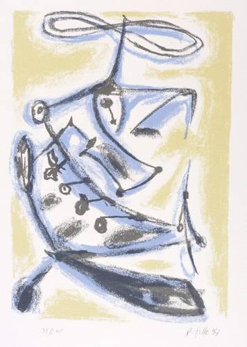 Zille, Rainer -  -  - Ohne Titel (Konstruktion mit Propeller)