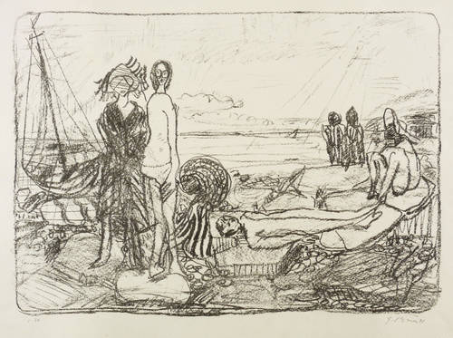 Goltzsche, Dieter -  -  - Frauen am Strand