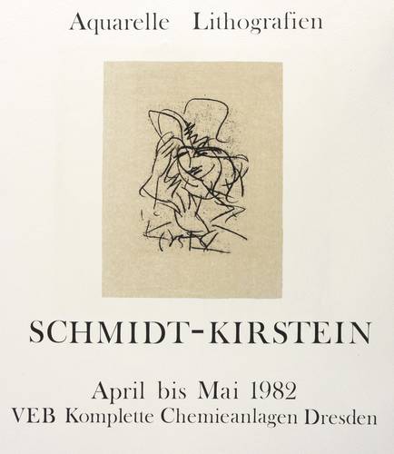 Schmidt-Kirstein, Helmut - Ausstellungsplakat VEB Komplette Chemieanlagen - Ausstellungsplakat VEB Komplette Chemieanlagen - Mädchen mit Hut