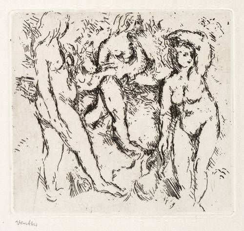 Vent, Hans -  -  - Kleine Frauengruppe am Strand