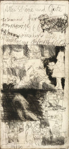 Hrdlicka, Alfred -  -  - Alles Schöne und Gute für 1966 (Neujahrskarte)