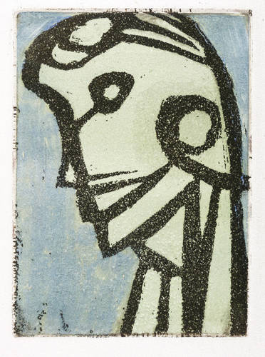 Hofmann, Veit -  -  - Abstrakter Kopf im Profil