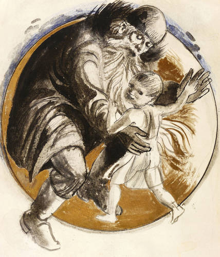 Gerlach, Erich -  -  - Alter und Kind