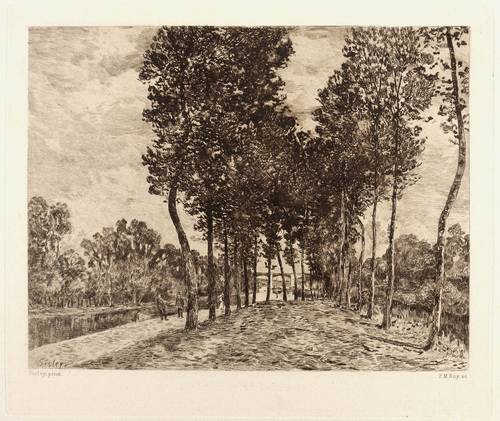 Roy, Pierre Marcel -  -  - Bords du Loing (Ufer der Loing bei Moret)