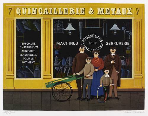 Balet, Jan - Schaufenster - Schaufenster - Quincaillerie & Metaux (Eisenwarenhandlung)