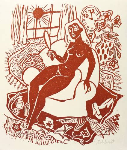 Sichhardt, Evi -  -  - Akt im Zimmer