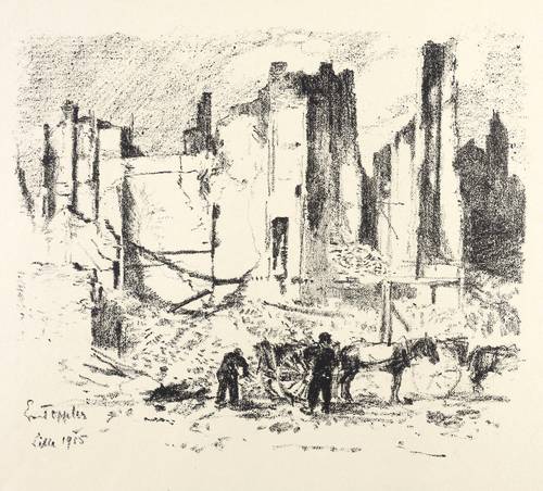 Oppler, Ernst -  -  - Ruinenstadt Lille