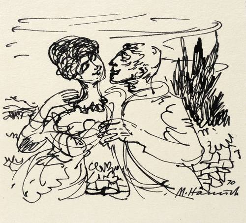 Hänisch, Martin -  -  - Liebespaar (Heloise und Abelard)