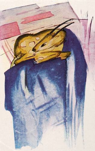 Marc, Franz -  -  - Der Traumfelsen (Postkarte)