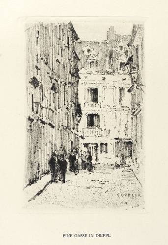 Oppler, Ernst -  -  - Eine Gasse in Dieppe
