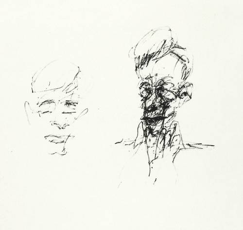 Scheib, Hans -  -  - Zwei Männerköpfe