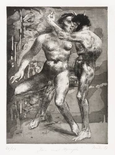 Peuker, Wolfgang -  -  - Pan und Nymphe