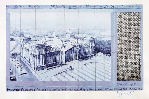 Christo & Jeanne-Claude -  -  - Wrapped Reichstag. Project for Berlin Collage