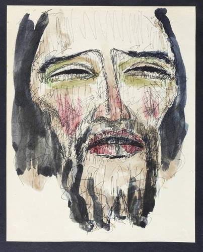 Nolde, Emil -  -  - Christuskopf