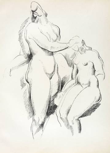 Archipenko, Alexander -  -  - Figürliche Komposition