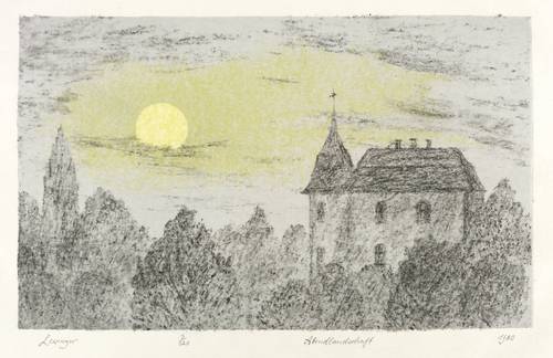 Lewinger, Ernst -  -  - Abendlandschaft