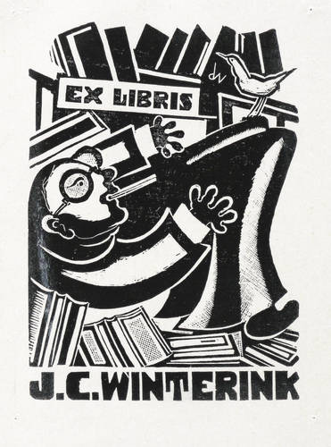 Wolff, Cor de -  -  - Exlibris J.C. Winterink