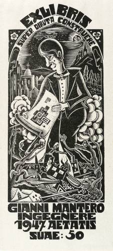 Wolff, Cor de -  -  - Exlibris Gianni Mantero