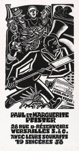 Wolff, Cor de -  -  - Exlibris Paul et Marguerite Pfister