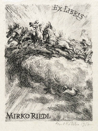 Kotrba, Emil -  -  - Exlibris Mirko Riedl