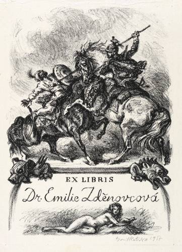 Kotrba, Emil -  -  - Exlibris Dr. Emilie Zdenovcova