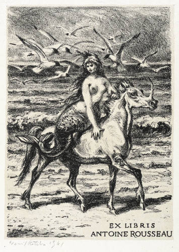 Kotrba, Emil -  -  - Exlibris Antoine Rousseau