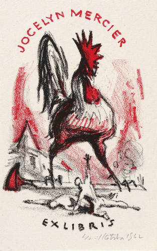 Kotrba, Emil -  -  - Exlibris Jocelyn Mercier