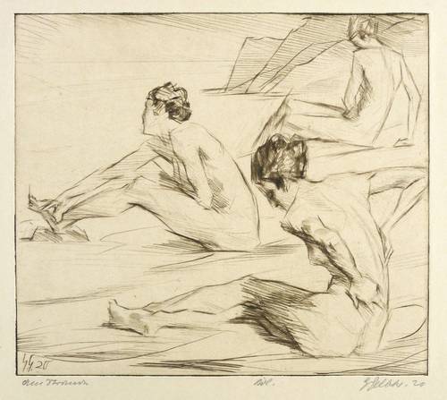 Gelbke, Georg -  -  - Am Strande