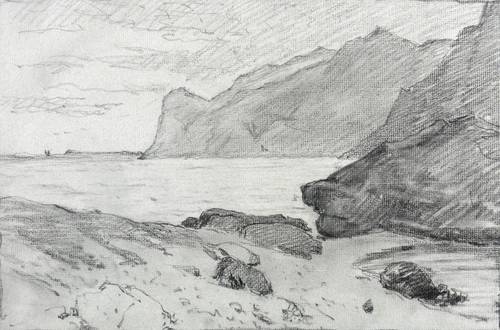 Deutscher Zeichner -  -  - Steilküste