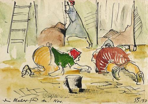 Gelbke, Georg -  -  - Die Maler sind da! (Großreinemachen)