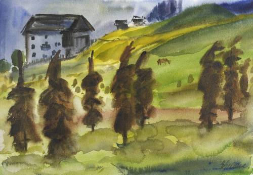 Gelbke, Georg -  -  - Bei Sankt Lorenzen im Lesachtal (Kärnten)