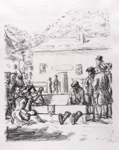 Slevogt, Max - Lederstrumpf-Erzählungen - Lederstrumpf-Erzählungen - Lederstrumpf im Stock