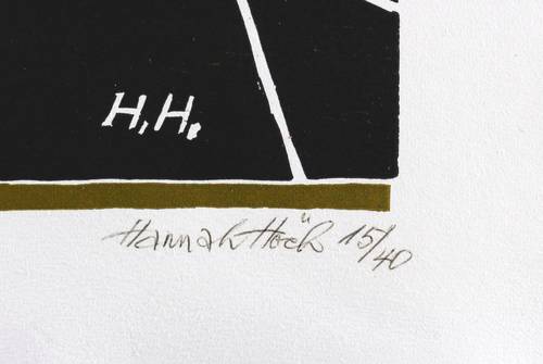 Höch, Hannah -  -  - Leviathan, einen Menschen greifend