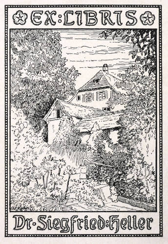 Deutscher Grafiker -  -  - Exlibris Dr. Siegfried Heller