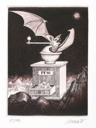 Dudek, Josef -  -  - Fledermaus und Kaffeemühle