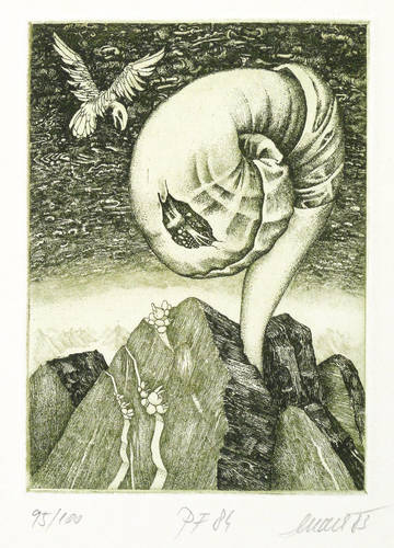 Dudek, Josef -  -  - Keimling am Fels