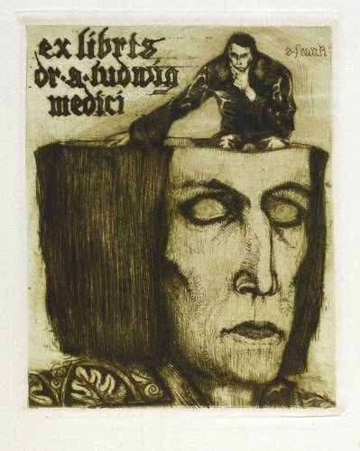 Frank, Sepp -  -  - Exlibris Dr. A. Ludwig Medici