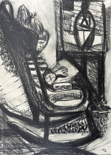 Heuer, Joachim -  -  - Meine Frau im Schaukelstuhl