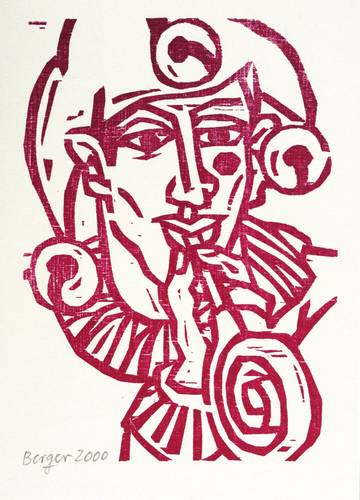 Berger, Roland R -  -  - Harlekin mit Luftrüssel