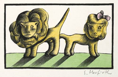 Herfurth, Egbert -  -  - Löwe und Löwin