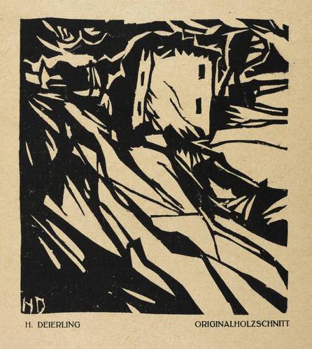 Deierling, Heinrich Harry -  -  - Landschaft mit Haus