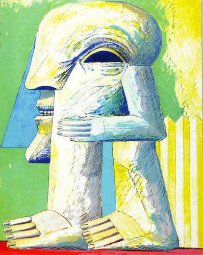 Antes, Horst -  -  - Figur mit Zaun