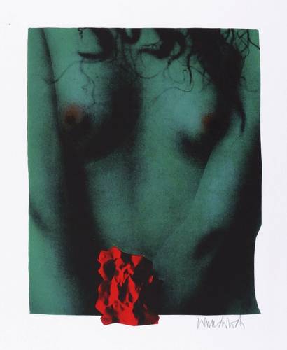 Wunderlich, Paul -  -  - Torso mit roter Blume