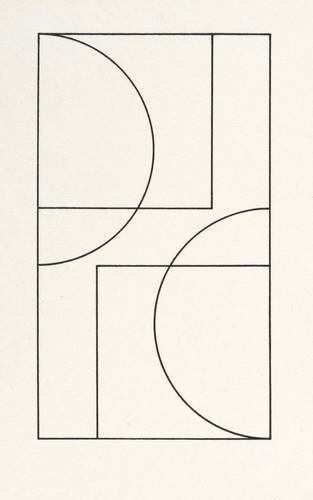 Bartnig, Horst -  -  - Zwei Quadrate und zwei Halbkreise II (für Ilja Ehrenburg)