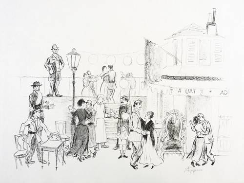 Appen, Karl von -  -  - Arrangement-Skizze zu Brechts Tage der Kommune