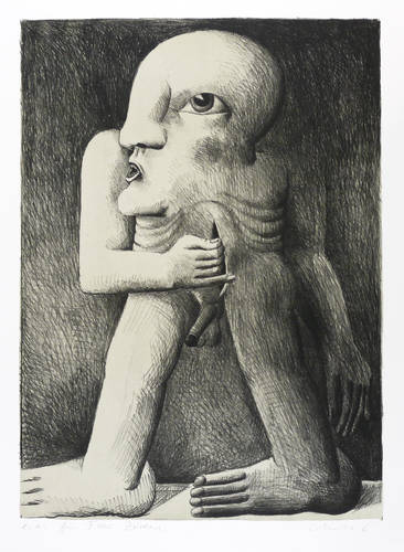 Antes, Horst -  -  - Figur mit einer Wunde